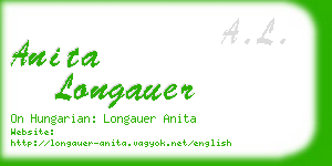 anita longauer business card